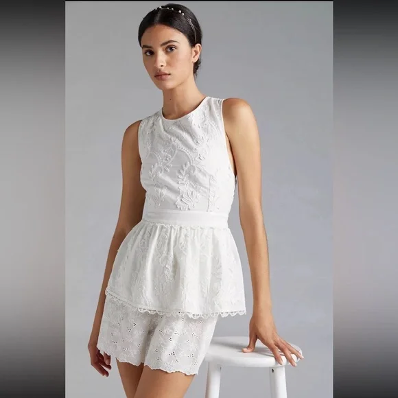 Anthropologie Crochet-Back Blouse 16 NWT - Picture 2 of 5